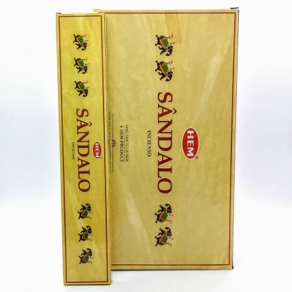 Sahumerios Hem Flat Box Sándalo<br/> x 12 Cajas de 12 Varillas